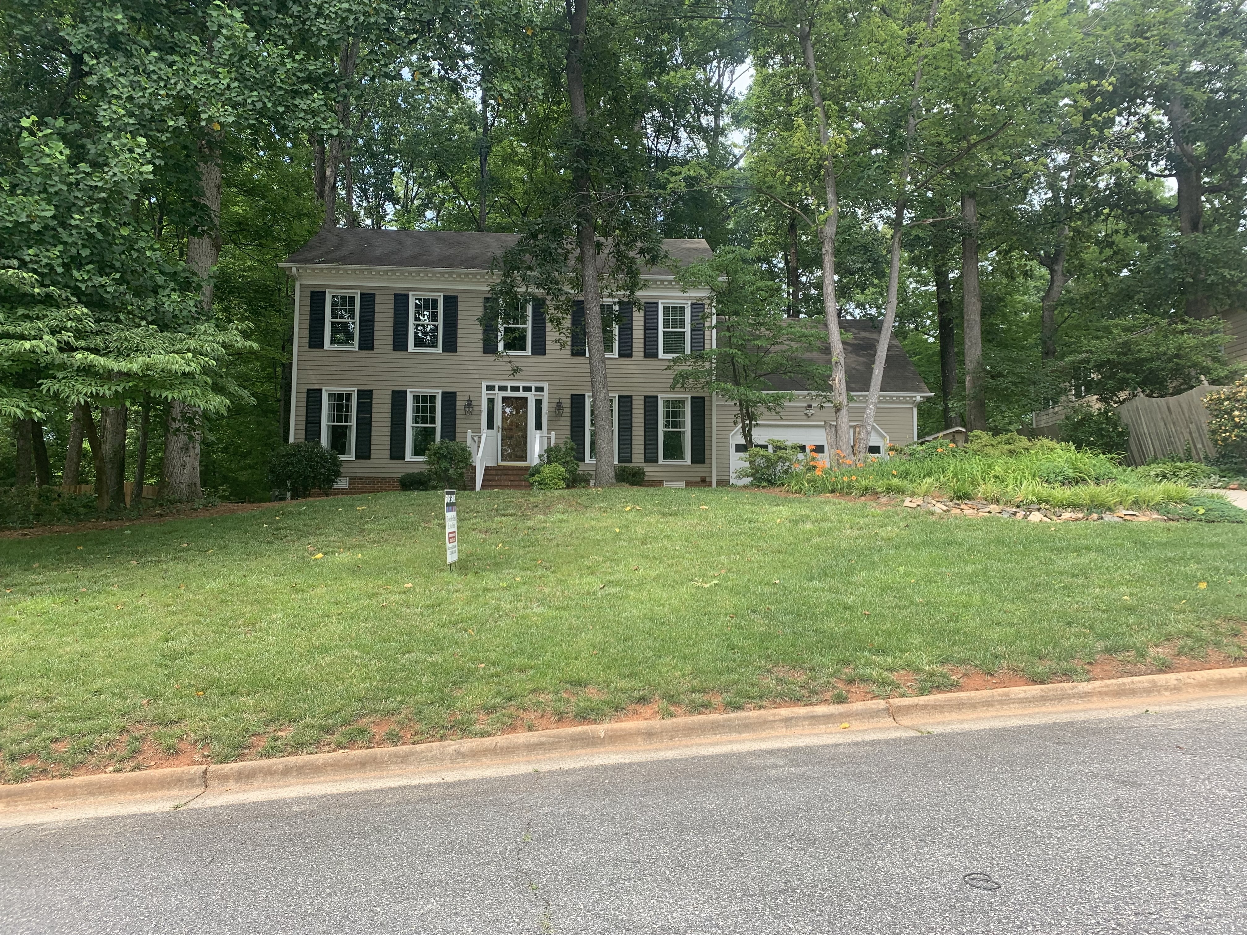 Southern brick home exterior